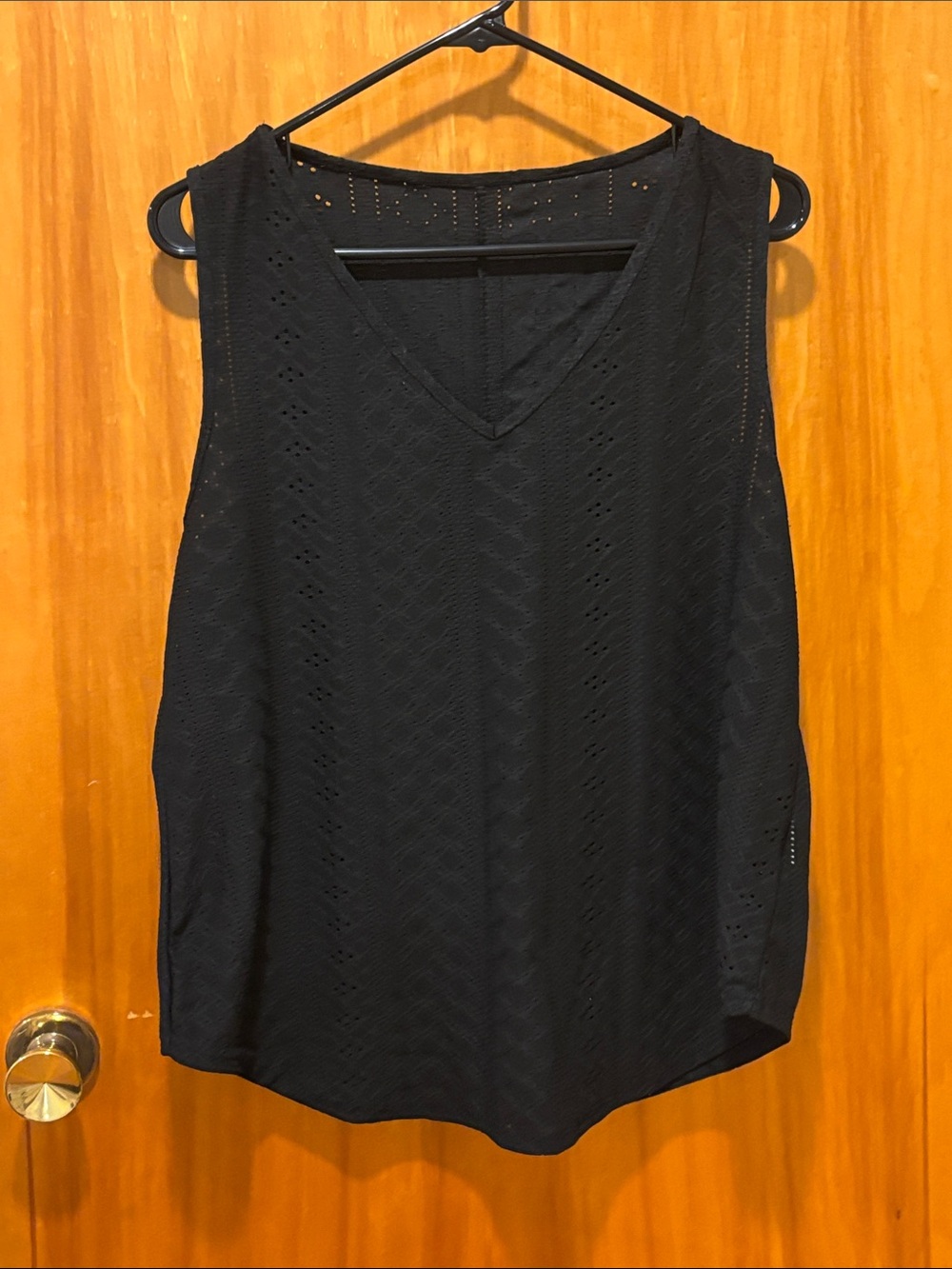 Black Sleeveless V-Neck Top - Classic Women's Tank